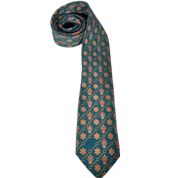 VALENTINO Silk Printed Neck Tie - Picture 1 of 5